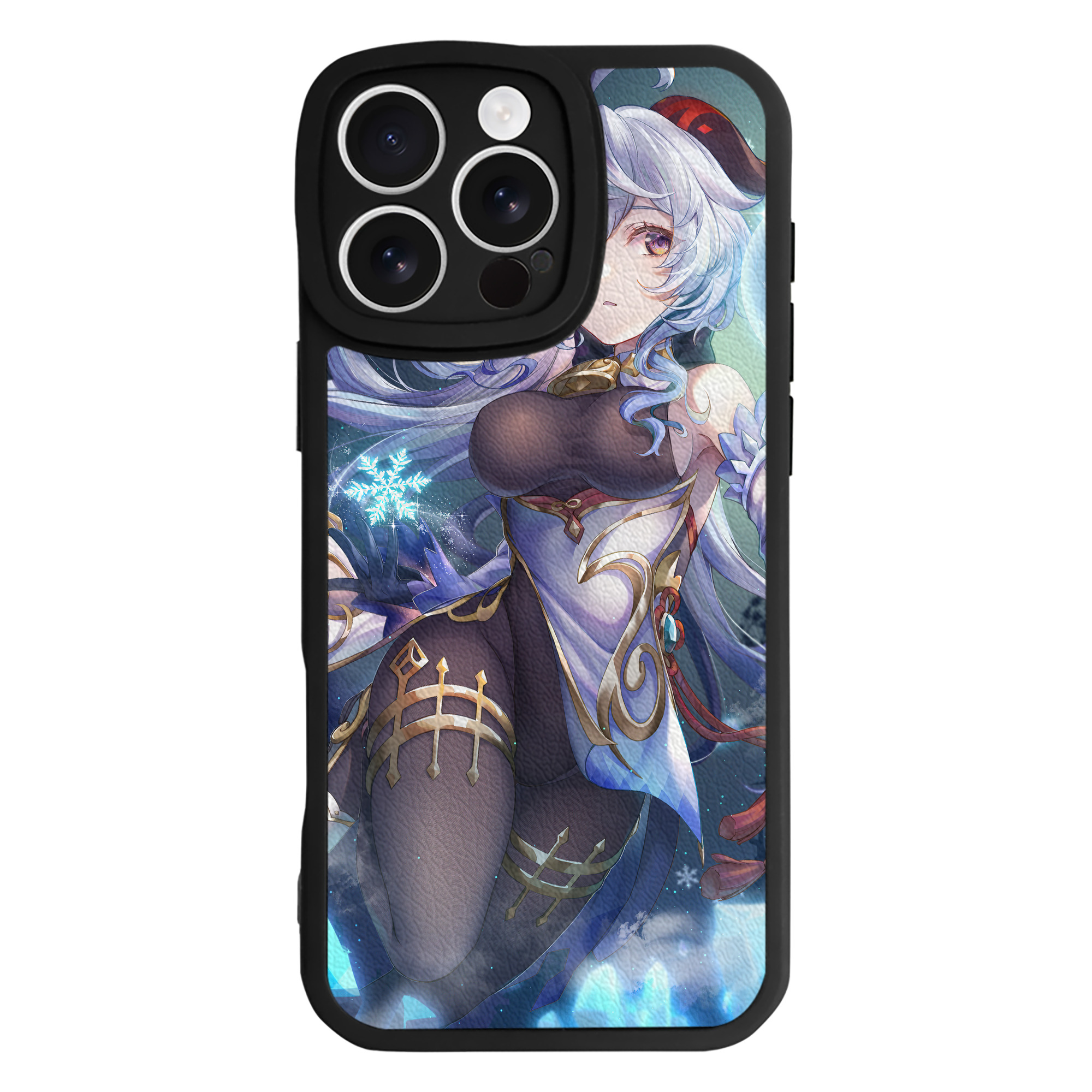げんし神 genshin 【iPhone 16シリーズ対応】シリコンスマホケース（レザー調） 材質：シリコン
